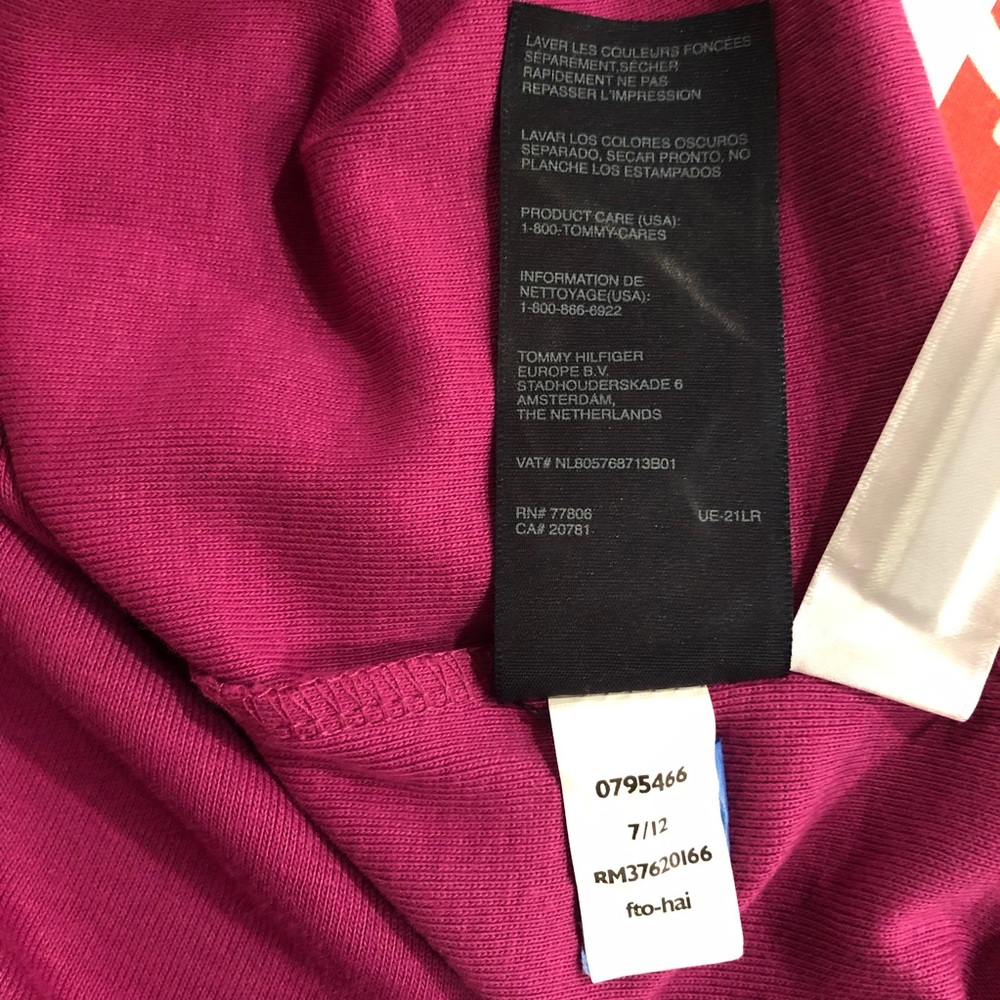 Tommy Hilfger long sleeve top In Raspberry. Size medium - Picture 8 of 15